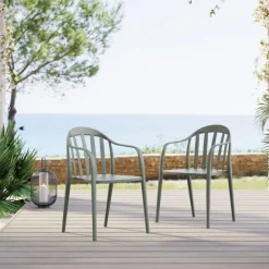 KARE Design Meubles>Chaise a.acc. Flores gris vert