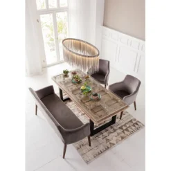KARE Design Meubles>Chaise a. acc. Mode velours gris