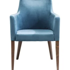 KARE Design Meubles>Chaise a. acc. Mode velours pétrole