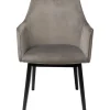 KARE Design Meubles>Chaise a. acc. Modino velours gris