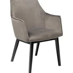KARE Design Meubles>Chaise a. acc. Modino velours gris