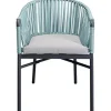 KARE Design Meubles>Chaise a. acc. Santanyi vert pétrole