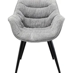 KARE Design Meubles>Chaise a. acc. Thelma mélange gris