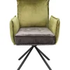 KARE Design Meubles>Chaise pivotante a. acc. Chelsea.vert