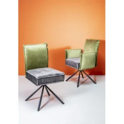 KARE Design Meubles>Chaise pivotante a. acc. Chelsea.vert