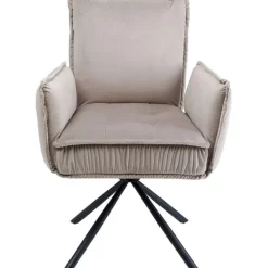 KARE Design Meubles>Chaise pivotante a. acc. Chelsea gris