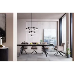 KARE Design Meubles>Chaise pivotante a. acc. Chelsea gris