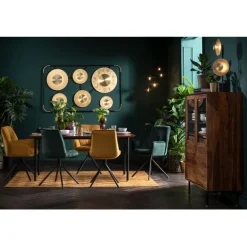 KARE Design Meubles>Chaise pivotante a. acc. Mila.jaune
