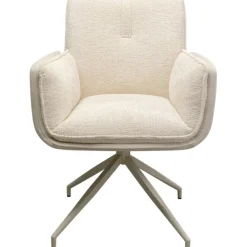 KARE Design Meubles>Chaise pivotante à acc. Hilla blanc
