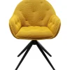 KARE Design Meubles>Chaise pivotante Carlito Mesh jaune