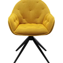 KARE Design Meubles>Chaise pivotante Carlito Mesh jaune