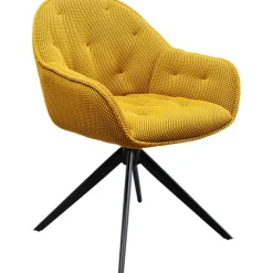 KARE Design Meubles>Chaise pivotante Carlito Mesh jaune