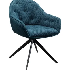 KARE Design Meubles>Chaise pivotante Carlito Mesh vert pétrole