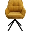 KARE Design Meubles>Chaise pivotante Molly jaune