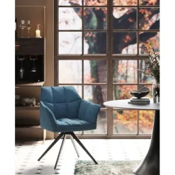 KARE Design Meubles>Chaise pivotante Thinktank Bleu