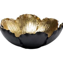 KARE Design Accessoires>Coupe décorative Flower Bloom noir-doré Ø25cm