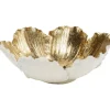 KARE Design Accessoires>Coupe décorative Flower Bloom crème-doré Ø20cm