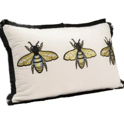 KARE Design Accessoires>Coussin Bees blanc 50x30cm