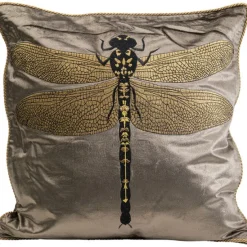 KARE Design Accessoires>Coussin Glitter Dragenfly marron 40x40cm