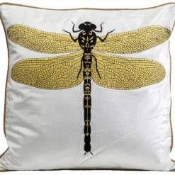 KARE Design Accessoires>Coussin Glitter Dragonfly blanc 40x40cm