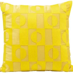 KARE Design Accessoires>Coussin Phase jaune 45x45cm