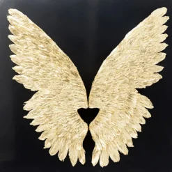 KARE Design Accessoires>Décoration murale Wings doré Black 120x120cm