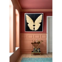 KARE Design Accessoires>Décoration murale Wings doré Black 120x120cm
