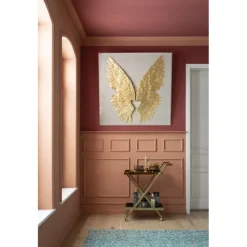 KARE Design Accessoires>Décoration murale Wings doré White 120x120cm