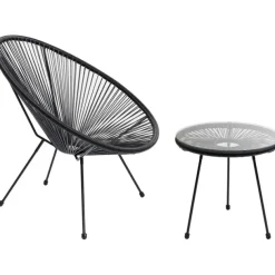 KARE Design Meubles>Ensemble Acapulco noir (2-parts)