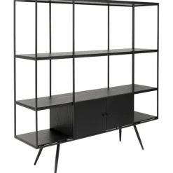 KARE Design Meubles>Etagère Cosy Sixties noir 180x183cm