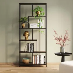 KARE Design Meubles>Etagère Loftie noir 77x185cm