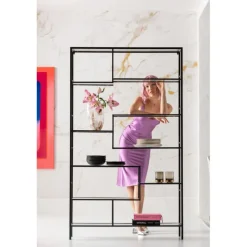 KARE Design Meubles>Etagère Loft noir Bubble 115x195cm