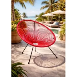 KARE Design Meubles>Fauteuil Acapulco cherry