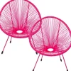 KARE Design Meubles>Fauteuil Acapulco Mono fuchsia (set de 2)