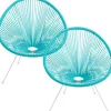 KARE Design Meubles>Fauteuil Acapulco turquoise (set de 2)
