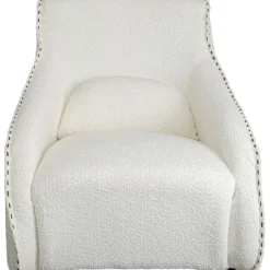KARE Design Meubles>Fauteuil à bascule Swing Ritmo bouclé crème