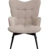 KARE Design Meubles>Fauteuil Black Vicky marron clair