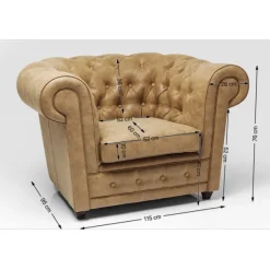 KARE Design Meubles>Fauteuil Cambridge Vintage eco
