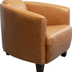 KARE Design Meubles>Fauteuil Cigar Lounge cuir  marron clair