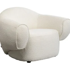 KARE Design Meubles>Fauteuil Dreamy bouclé crème