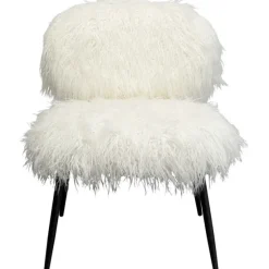 KARE Design Meubles>Fauteuil Hairy blanc