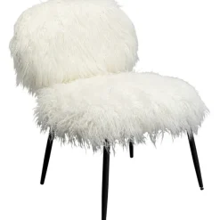 KARE Design Meubles>Fauteuil Hairy blanc