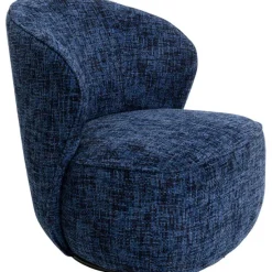 KARE Design Meubles>Fauteuil pivotant Ellie bleu