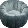 KARE Design Meubles>Fauteuil pivotant Fiori bleu