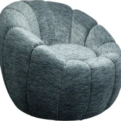 KARE Design Meubles>Fauteuil pivotant Fiori bleu
