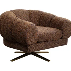 KARE Design Meubles>Fauteuil pivotant Janno marron