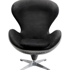 KARE Design Meubles>Fauteuil pivotant Lounge noir Grafite