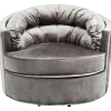 KARE Design Meubles>Fauteuil pivotant Music Hall gris