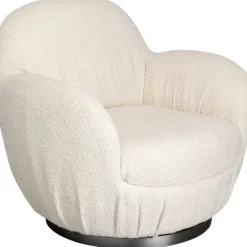 KARE Design Meubles>Fauteuil pivotant Nube bouclé