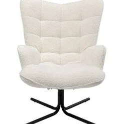 KARE Design Meubles>Fauteuil pivotant Oscar Bouclé crème